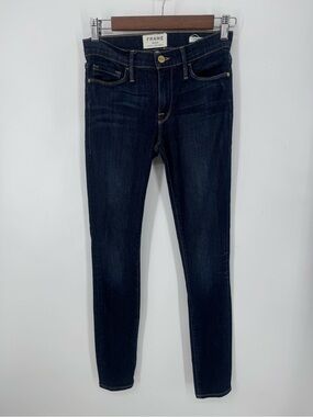FRAME Le Skinny de Jeanne Dark Wash Denim Quiet Luxury Jeans Women’s Size 27